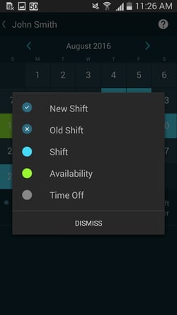 Approving Shift Exchange Requests android 9