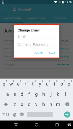 Change Email