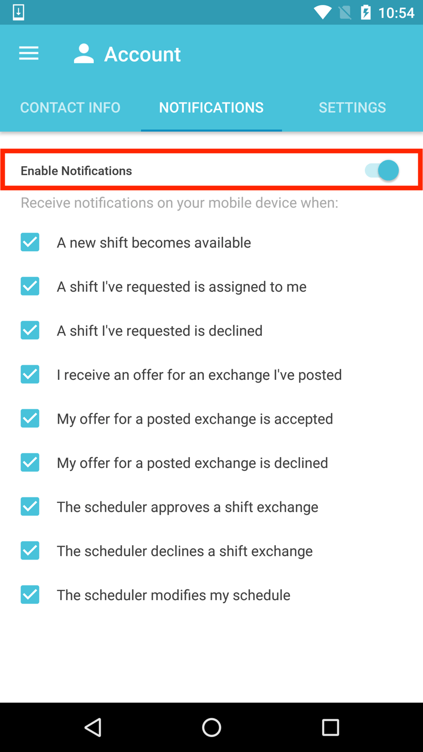 Setting Notification Preferences
