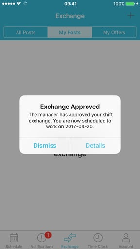 Exchange Approved