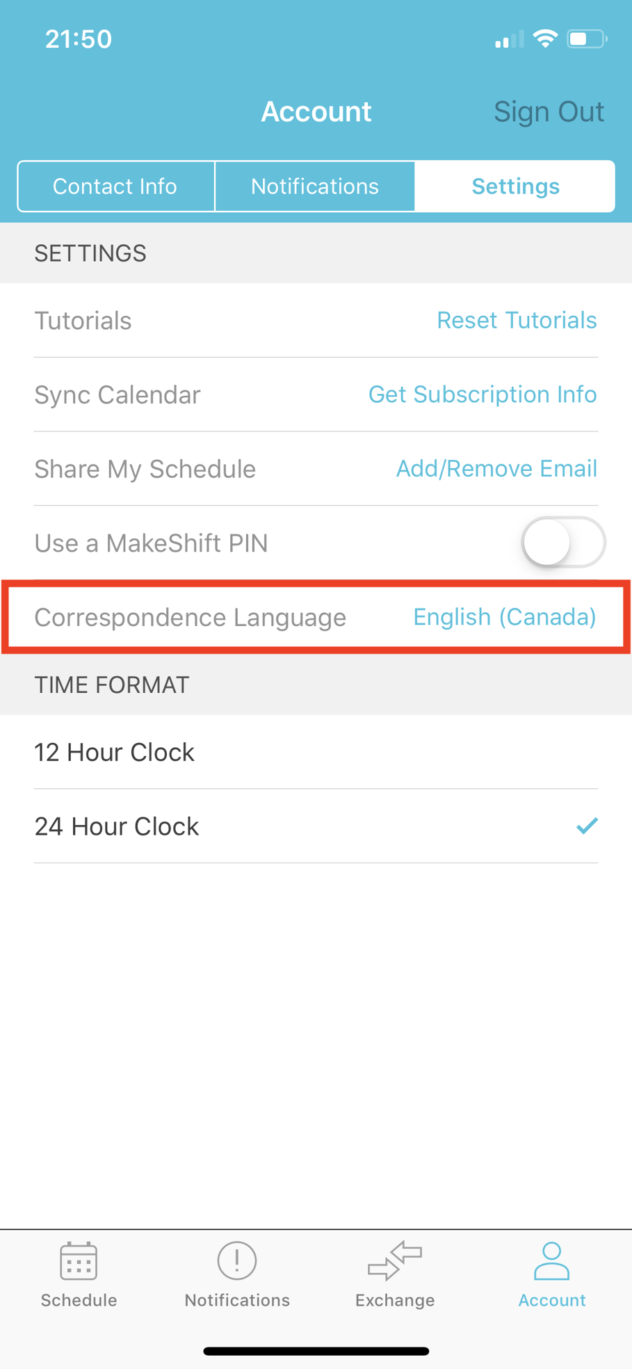 Setting Your Language Preference