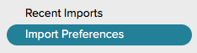 Import Preferences Button