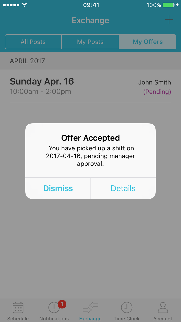 How to Make an Offer on a Dropped Shift