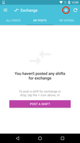 Post a Shift - Exchange-1