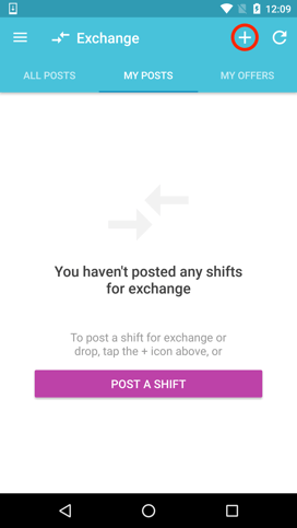 Post a Shift - Exchange