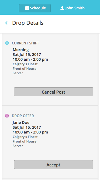 How to Post a Shift for Drop