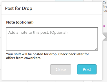 How to Post a Shift for Drop