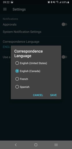 Setting Your Language Preference android 4