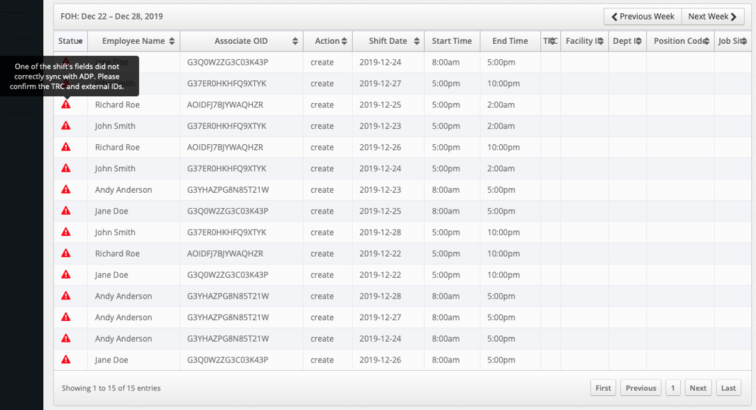 Schedule Integration with ADP Essential Time/Enhanced Time