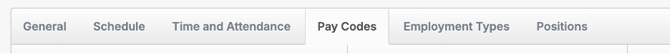 Pay code