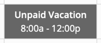 unpaid vacation
